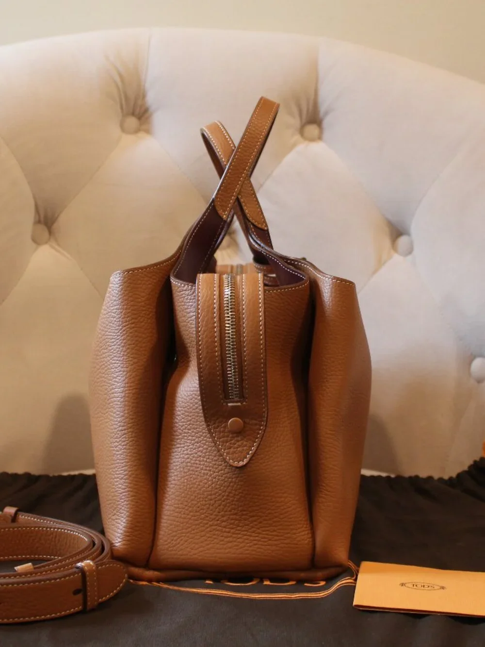 Tod's Bauletto Medium Leather Satchel bag - Picture 4 of 15